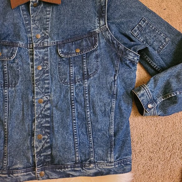 Dakota Convertible to Sleeveless Jean Jacket Elbow Patches Men's 2XL - Picture 5 of 8